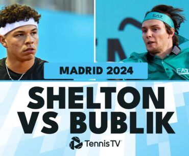 Ben Shelton vs Alexander Bublik Entertaining Match Highlights | Madrid 2024