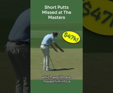Short Putts Missed at The Masters - Poston #golf #augustanational #postman