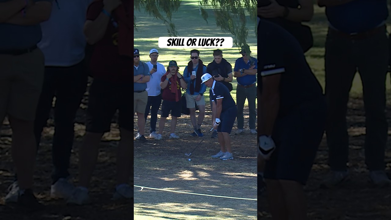 Skill or luck?? #golf Skill or luck?? #golf