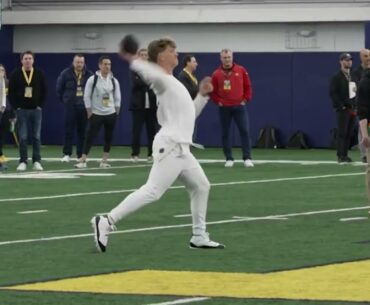 J.J. McCarthy Full Pro Day Highlights: Every Throw