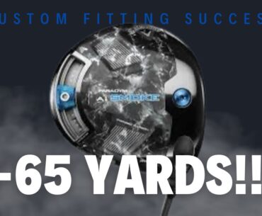 HUGE yardage gain in a golf custom fitting session with the Callaway Paradym Ai Smoke driver!