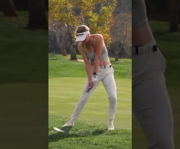 Golf girl running