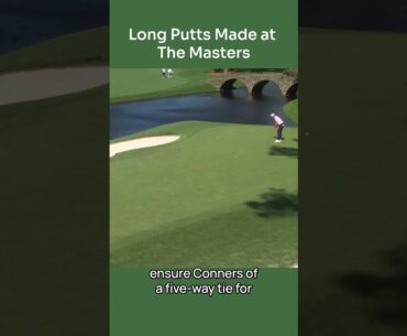 Long Putts Made at The Masters #golf #augustanational