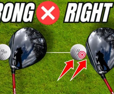 DO NOT SQUARE THE CLUB FACE AND START IT IS LIKE THIS INSTEAD!