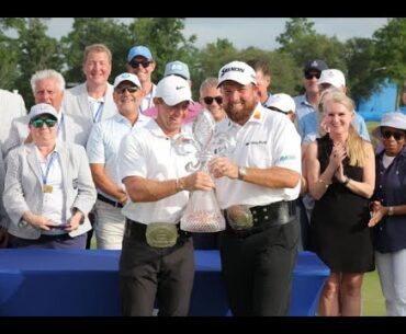 Shane Lowry says he ‘drank some nice stuff’ with Rory McIlroy to celebrate their Zurich win #gsr7f