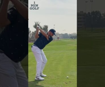 Dan Bradbury’s Driving Iron Shot⛳️| RAK Championship #golf #golfswing