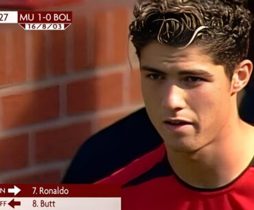 Cristiano Ronaldo First Match For Manchester United