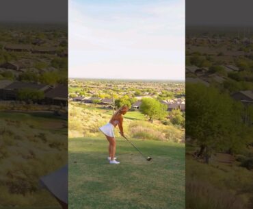 Claire He #golf #golfswing #shorts