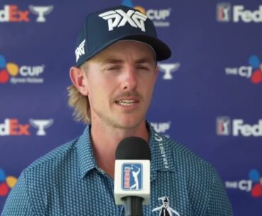 Jake Knapp Friday Flash Interview 2024 THE CJ CUP Byron Nelson © PGA Tour