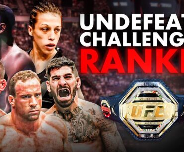 Every Undefeated UFC Title Challenger Ranked Worst To Best