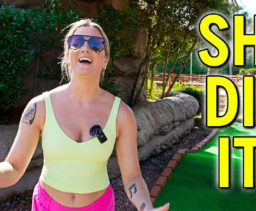 We Can't Believe She Made This Hole in One!