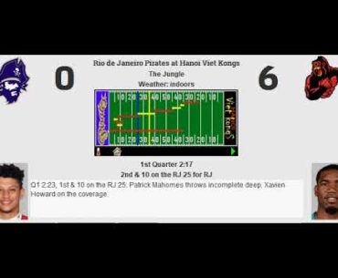 Week 16: Rio de Janeiro Pirates (12-3) @ Hanoi Viet Kongs (7-8)