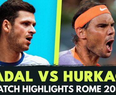 Rafa Nadal vs Hubert Hurkacz Highlights | Rome 2024