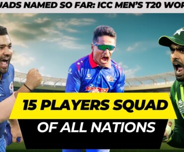 T20 world cup 2024 : All nation squads