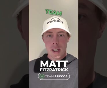Welcome to Team Arccos Matt Fitzpatrick!