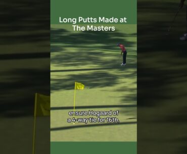 Long Putts Made at The Masters - Hojgaard #golf #augustanational