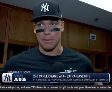 Aaron Judge logs second career game with 4-plus extra-base hits in win over Twins