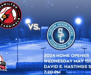 Hamilton Jr Cardinals at Guelph Silvercreeks - Wednesday May 15th, 2024