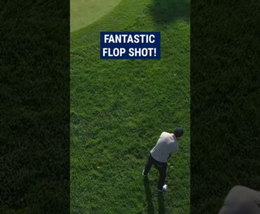 INCREDIBLE flop shot! 🤯