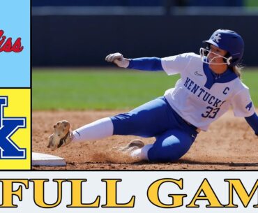 Ole miss vs Kentucky  Softball 2024| Softball FULL GAME IN2,3 | May 07,2024 | College Softball 2024