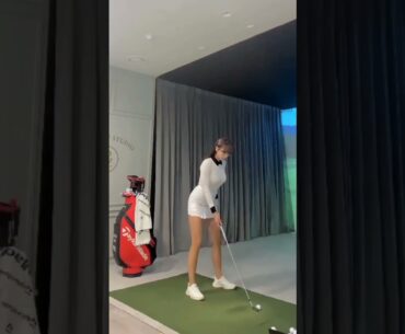 Daily Practice of Golf Swing #ladygolfers #jlpga #golfskill #golfcourse #klgpa #golfgirl #golfswing