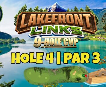 Master, QR Hole 4 - Par 3, HIO - Lakefront Links 9-Hole cup, *Golf Clash Guide*