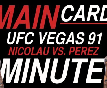 Best UFC Vegas 91 Bets | 60 Sec Full Card Breakdown | Nicolau vs. Perez | All Plus Money Bets