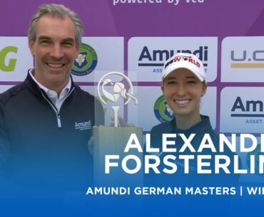 Alexandra Försterling wins in dramatic fashion | Amundi German Masters