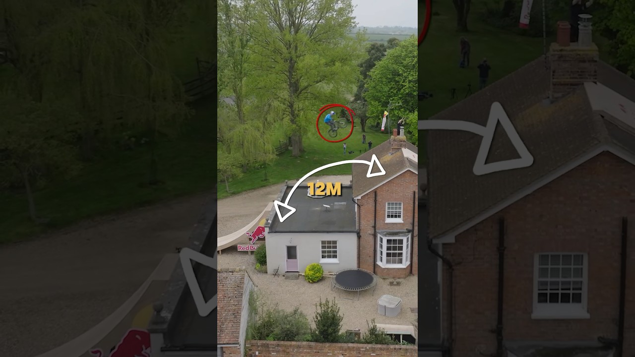 Jumping OVER A House On A Mountain Bike! full video on @MattJones channel Jumping OVER A House On A Mountain Bike! full video on @MattJones channel
