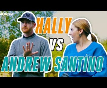 Andrew Santino vs. Hally Leadbetter | On The Tee | Golf Digest