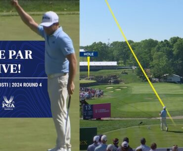 Alejandro Tosti's HUGE 349-Yard Drive to Reach Par 4 Island Green! | 2024 PGA Championship