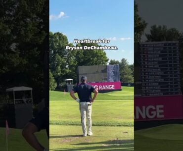 He watched Xander’s winning putt while on the range, hoping for the chance of a playoff.