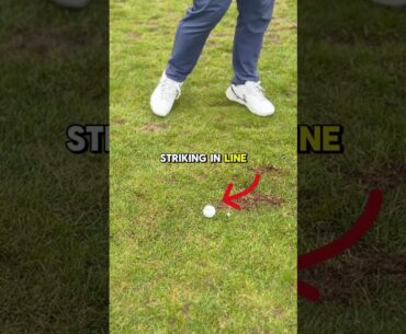 This drill will improve your iron ball striking! #golf #golftips #golfdrills #golfswing #irons