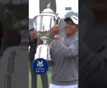 That time when Collin Morikawa accidentally dropped the top of the Wanamaker Trophy 😂🏆