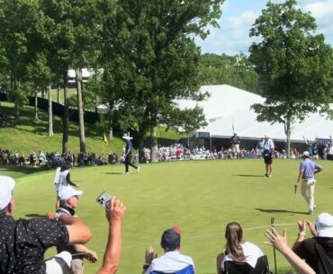 Tony Finau Birdie Putt From The Fringe - PGA Championship