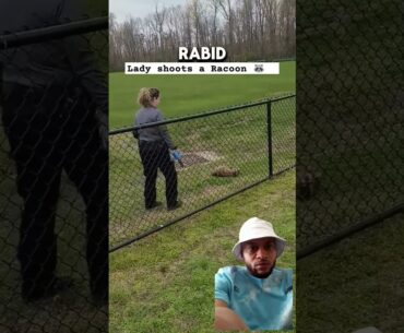 Animal patrol lady shoots a Racoon