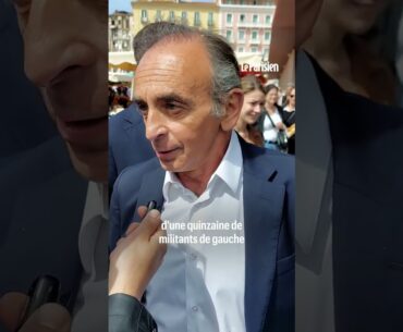 Eric Zemmour frappe une femme qui vient de lui jeter un œuf sur un marché en Corse