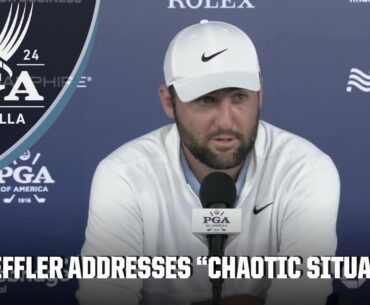 Scottie Scheffler after Round 2: 'Stretching in a jail cell was new for me' | 2024 PGA Championship