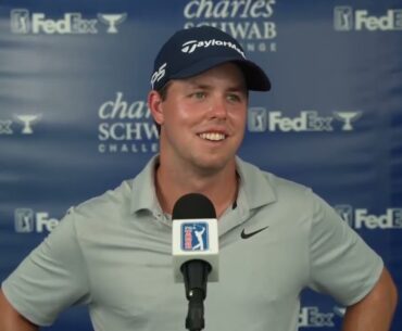 Pierceson Coody Thursday Flash Interview 2024 Charles Schwab Challenge