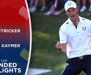 Martin Kaymer vs Steve Stricker | Extended Highlights | 2012 Ryder Cup