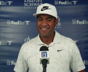 Tony Finau Thursday Flash Interview 2024 Charles Schwab Challenge