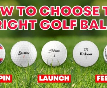 Choosing the Right Golf Ball Made Easy!