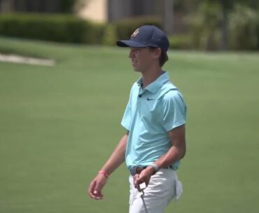 Miles Russell became the youngest player to make the cut in a Korn Ferry Tour 15 years old