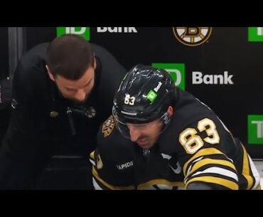 Brad Marchand Injured After Hit From Sam Bennett