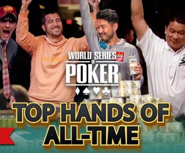 WSOP Top 100 Hands of All Time | 90-81 | Johnny Chan, John Cynn, Marcel Luske & Dario Sammartino