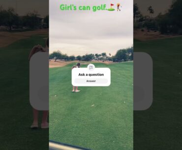 Girls can golf.⛳️