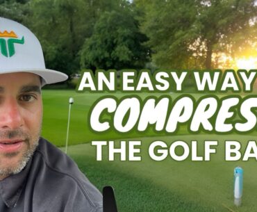 How to compress the golf ball