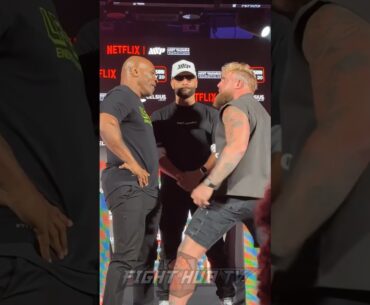 Mike Tyson not intimidated by Jake Paul at face off after antics!