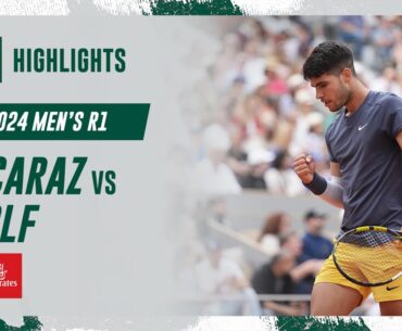Alcaraz vs Wolf Round 1 Highlights | Roland-Garros 2024