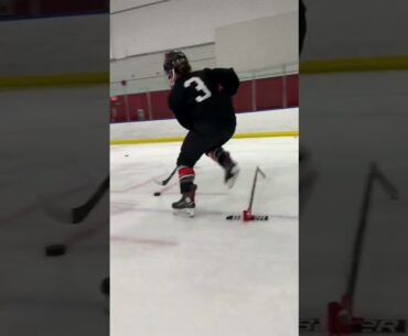 Transition skating with puck #shorts